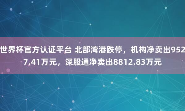 世界杯官方認證平臺 北部灣港跌停，機構凈賣出9527.4